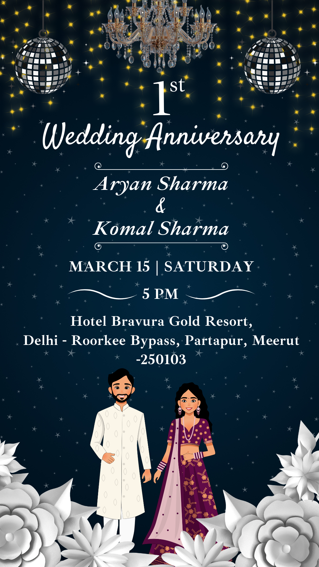 Anniversary invitation one page