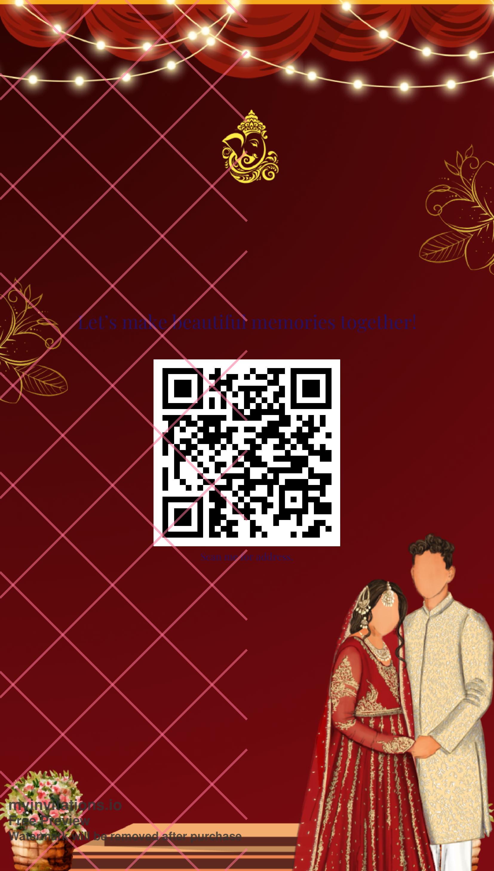 Anniversary invitation two page