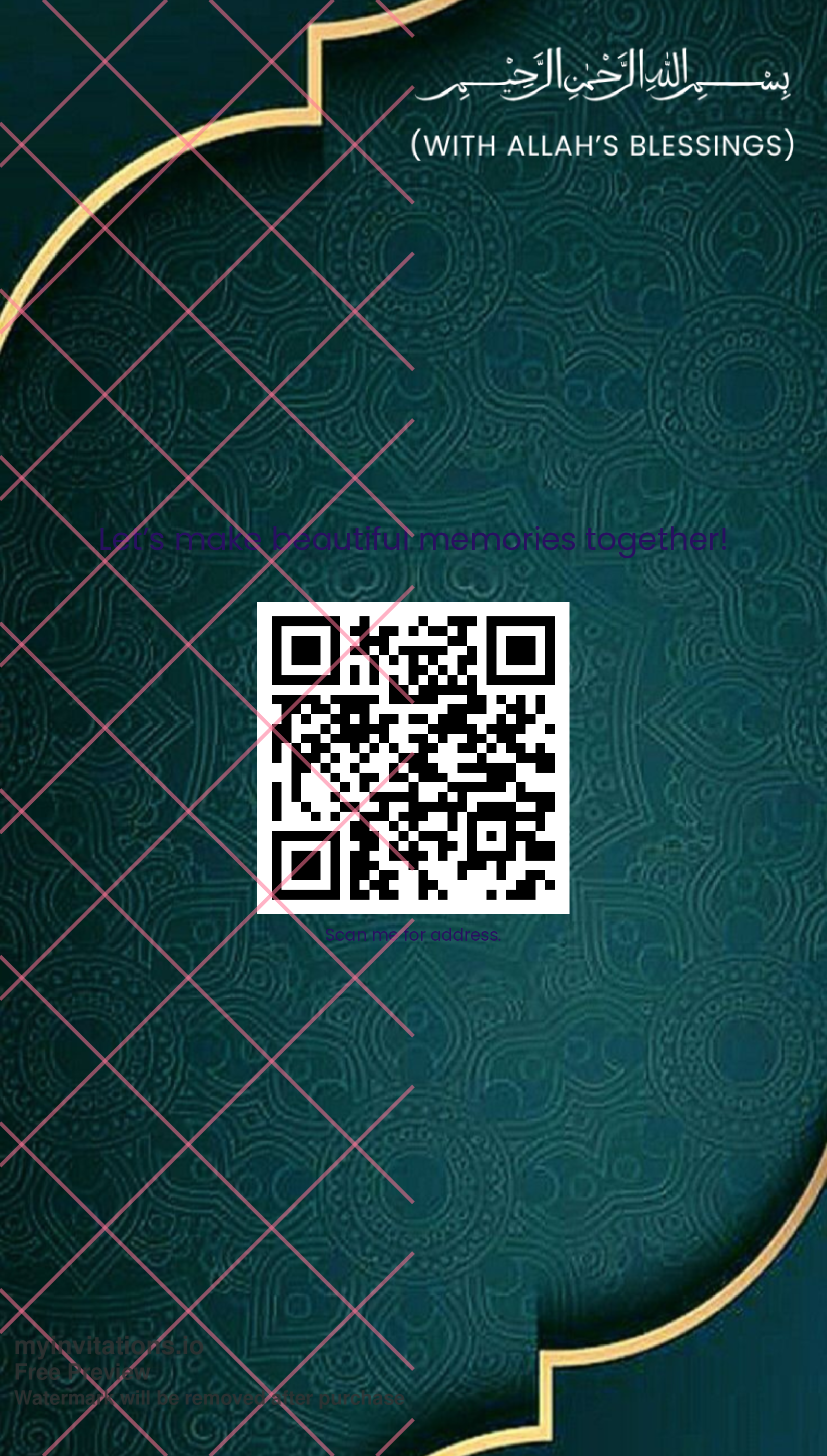 Elegant Nikah Invitation Card Designs