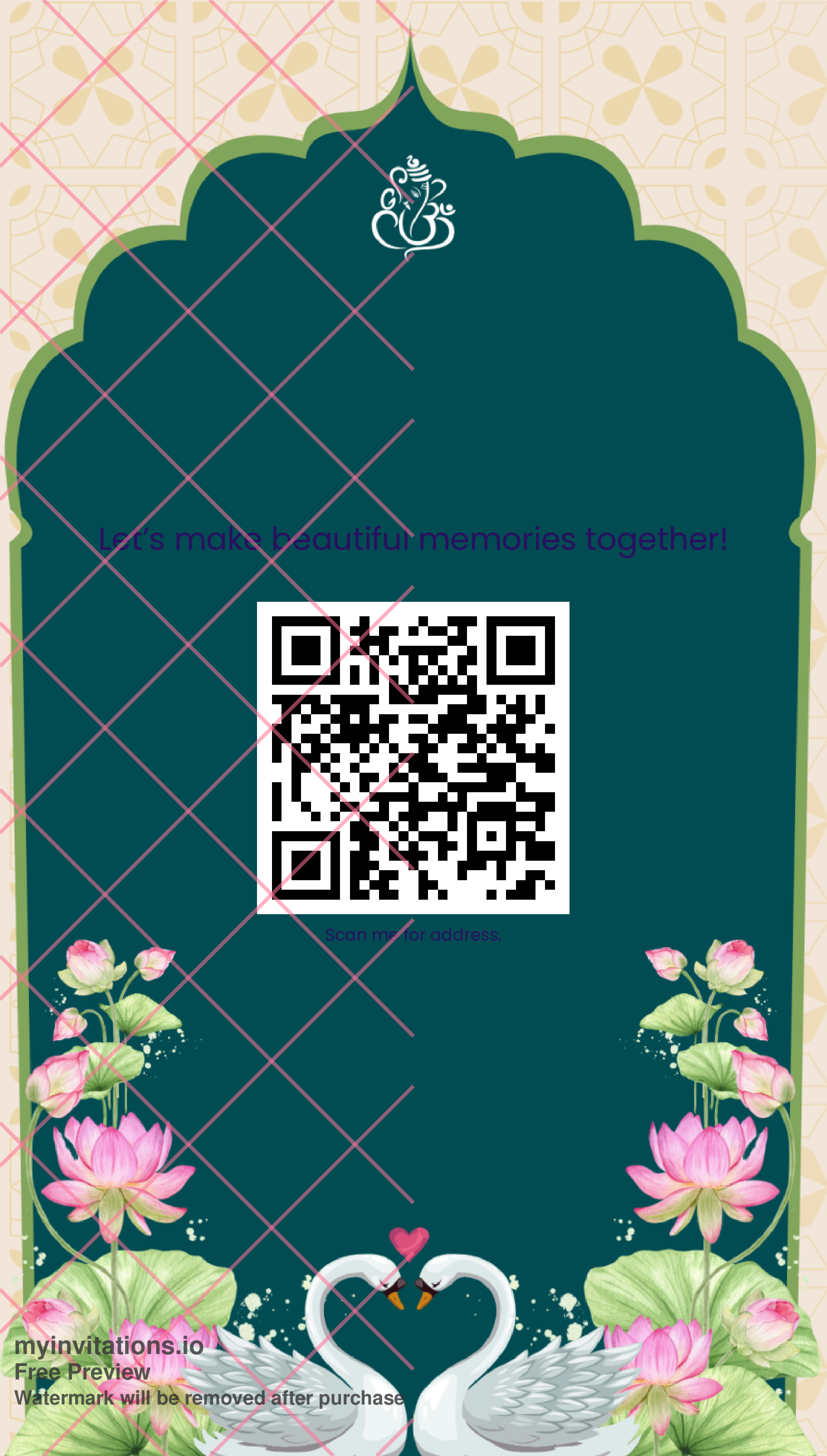 Anniversary invitation two page