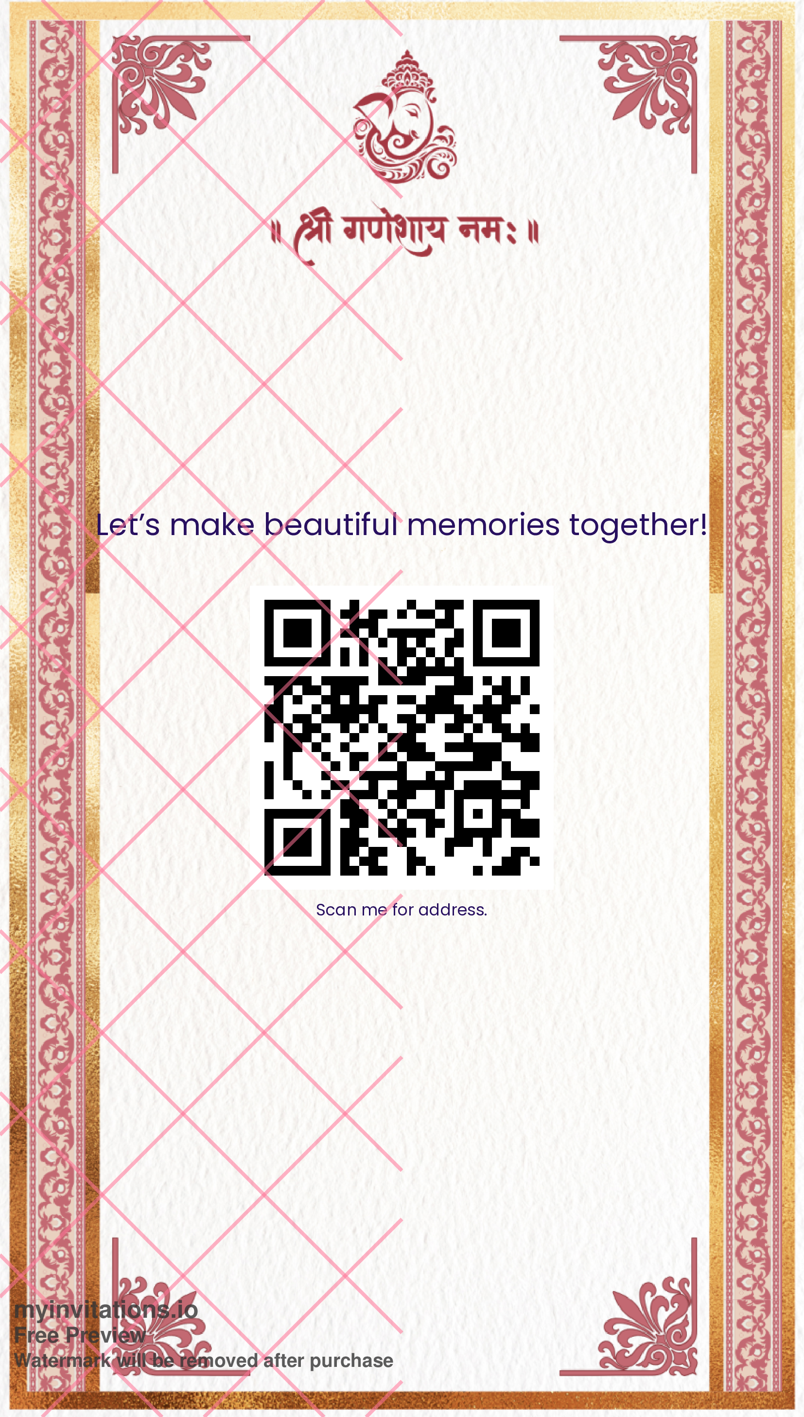 Anniversary invitation Two page