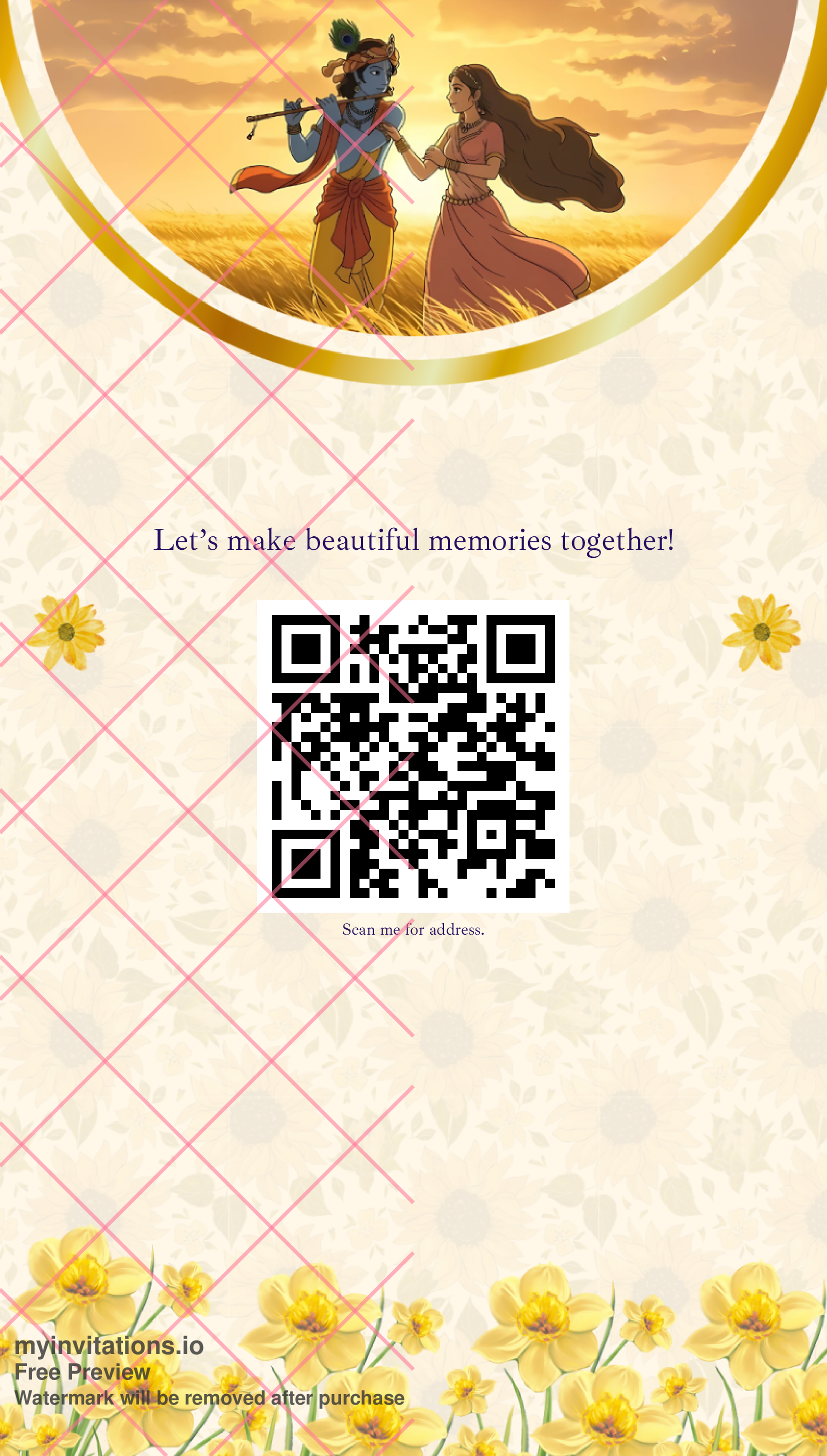 Anniversary invitation Two page