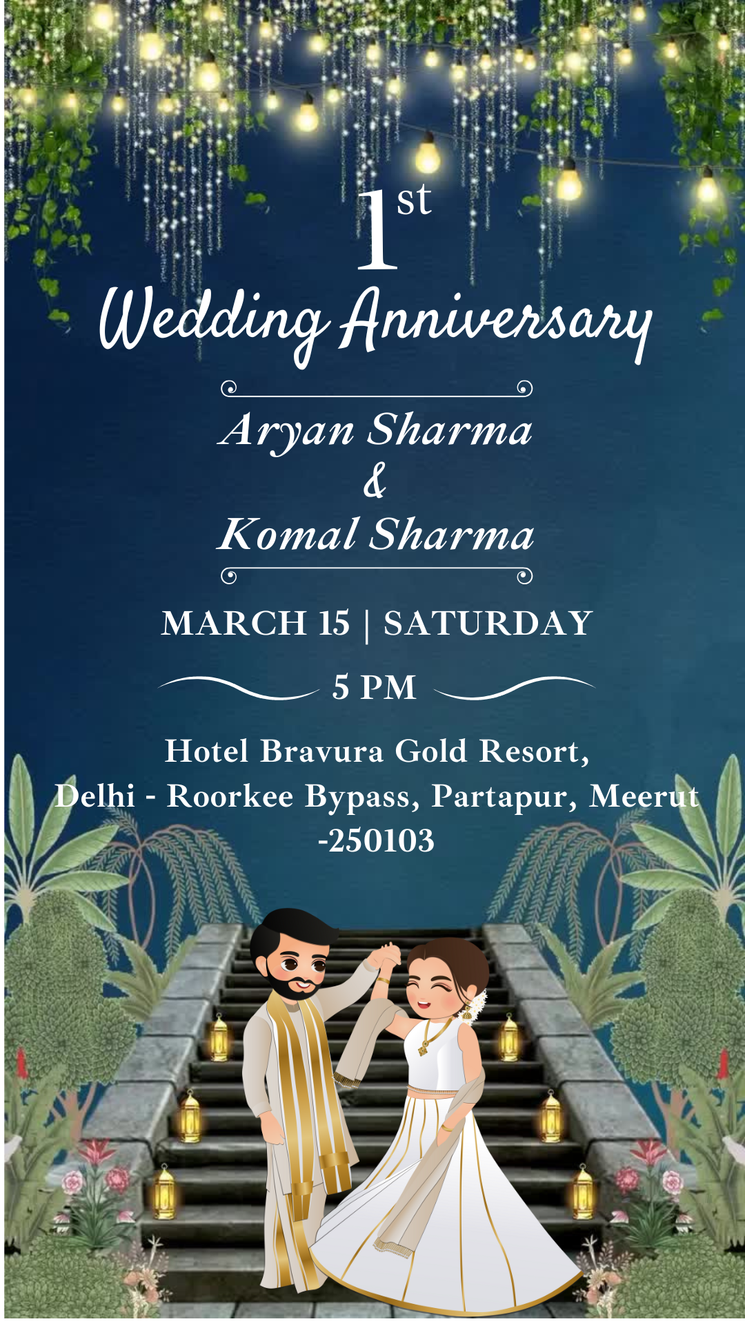 Anniversary invitation Two page