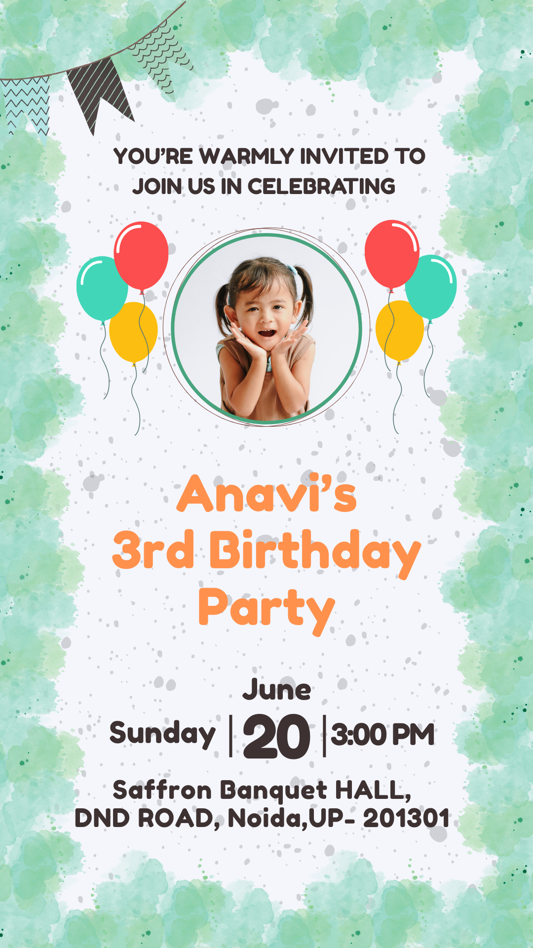 Little Star Celebration Birthday Template