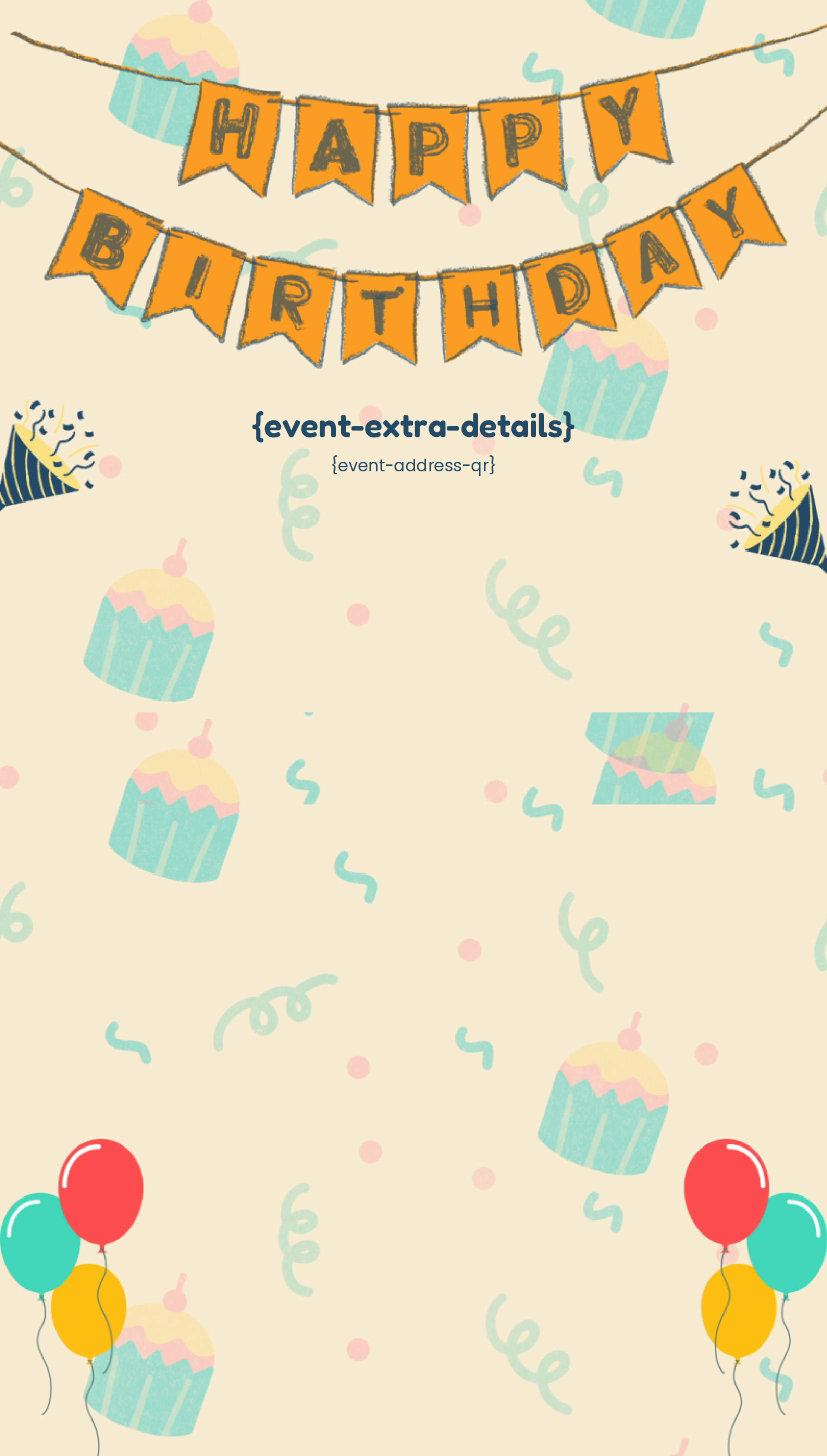 Cakes and Candles filled Birthday Card