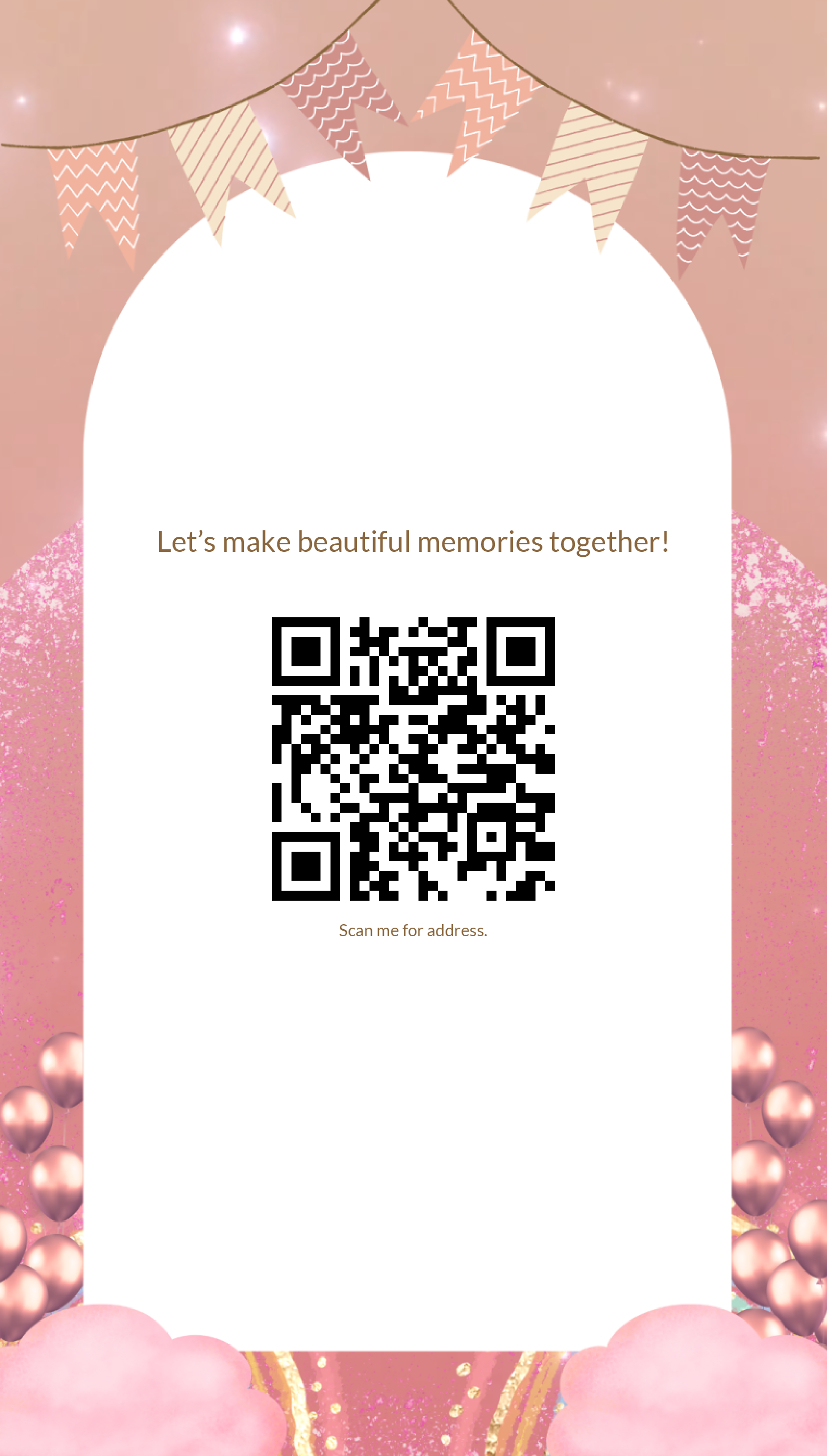 2nd Year Birthday Card In Pink Castle Design