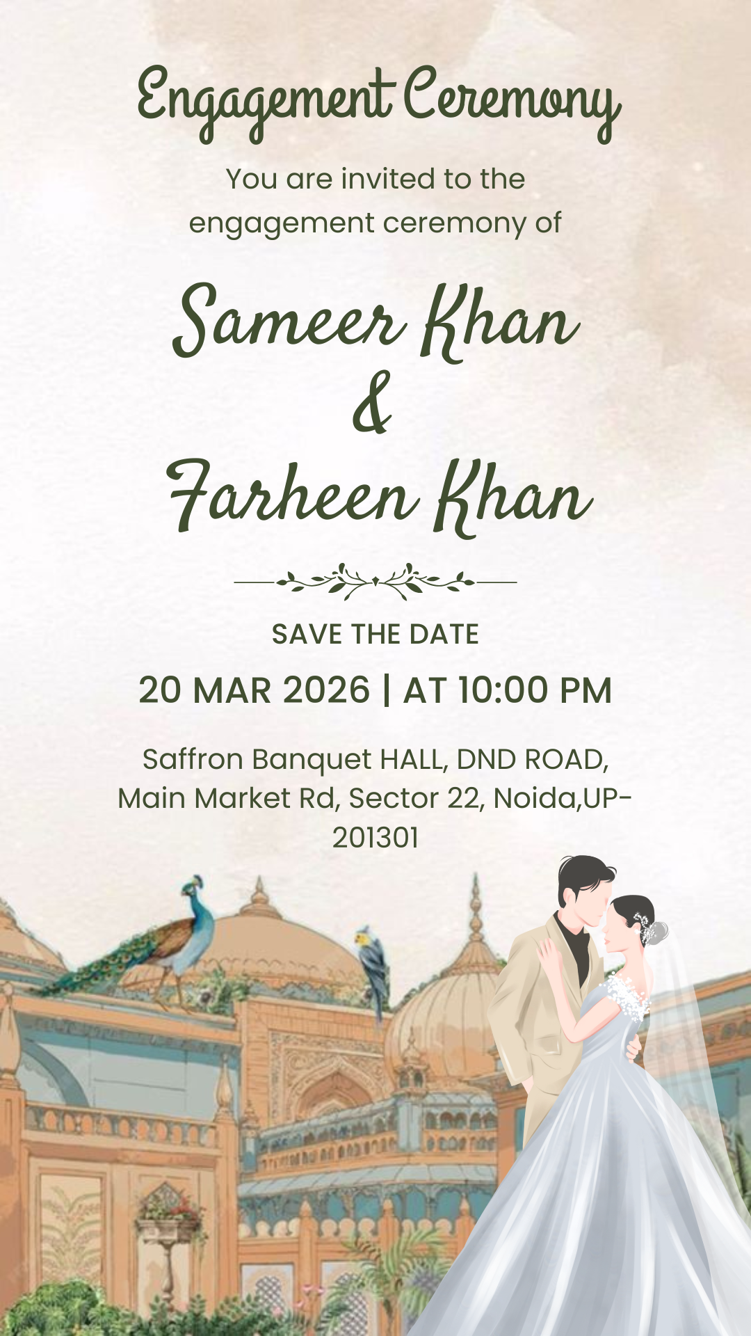 Engagement Invitation Card Online