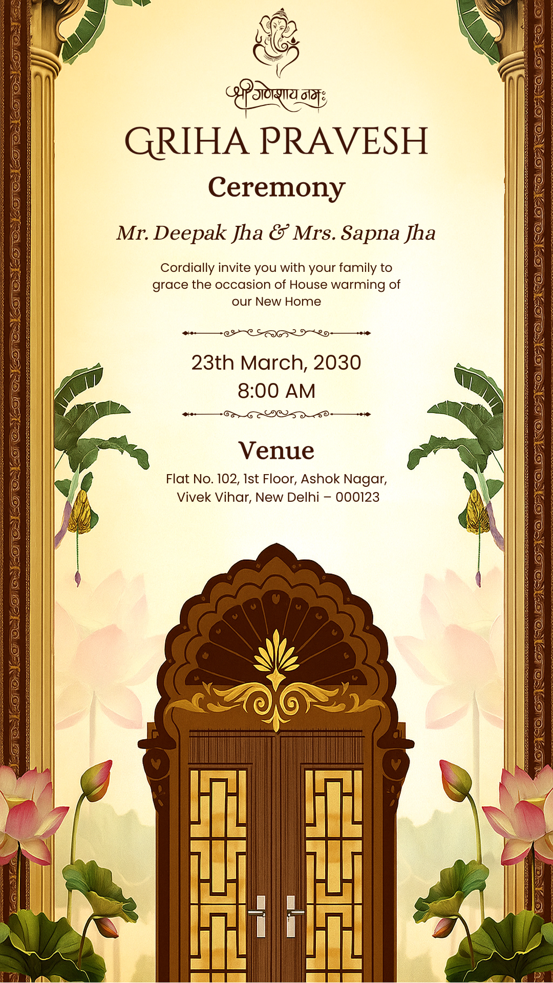 House warming invitation