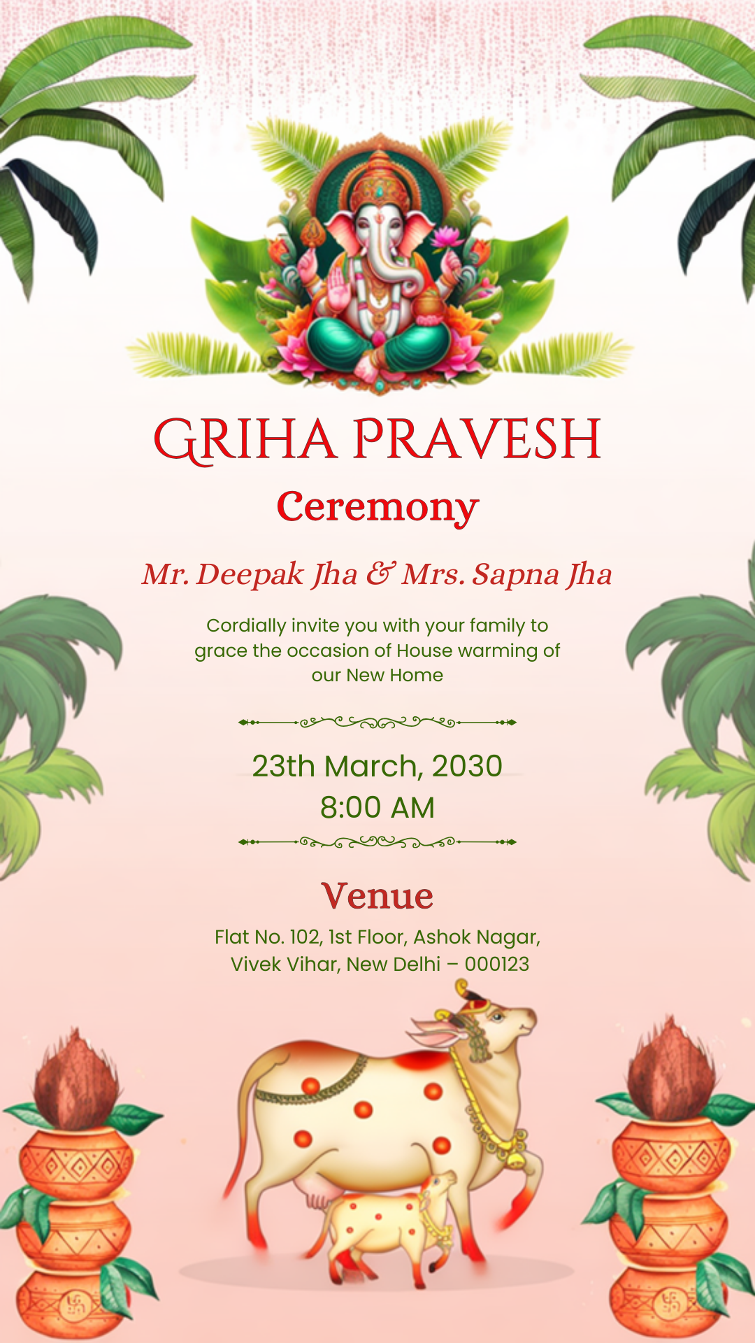 House warming invitation