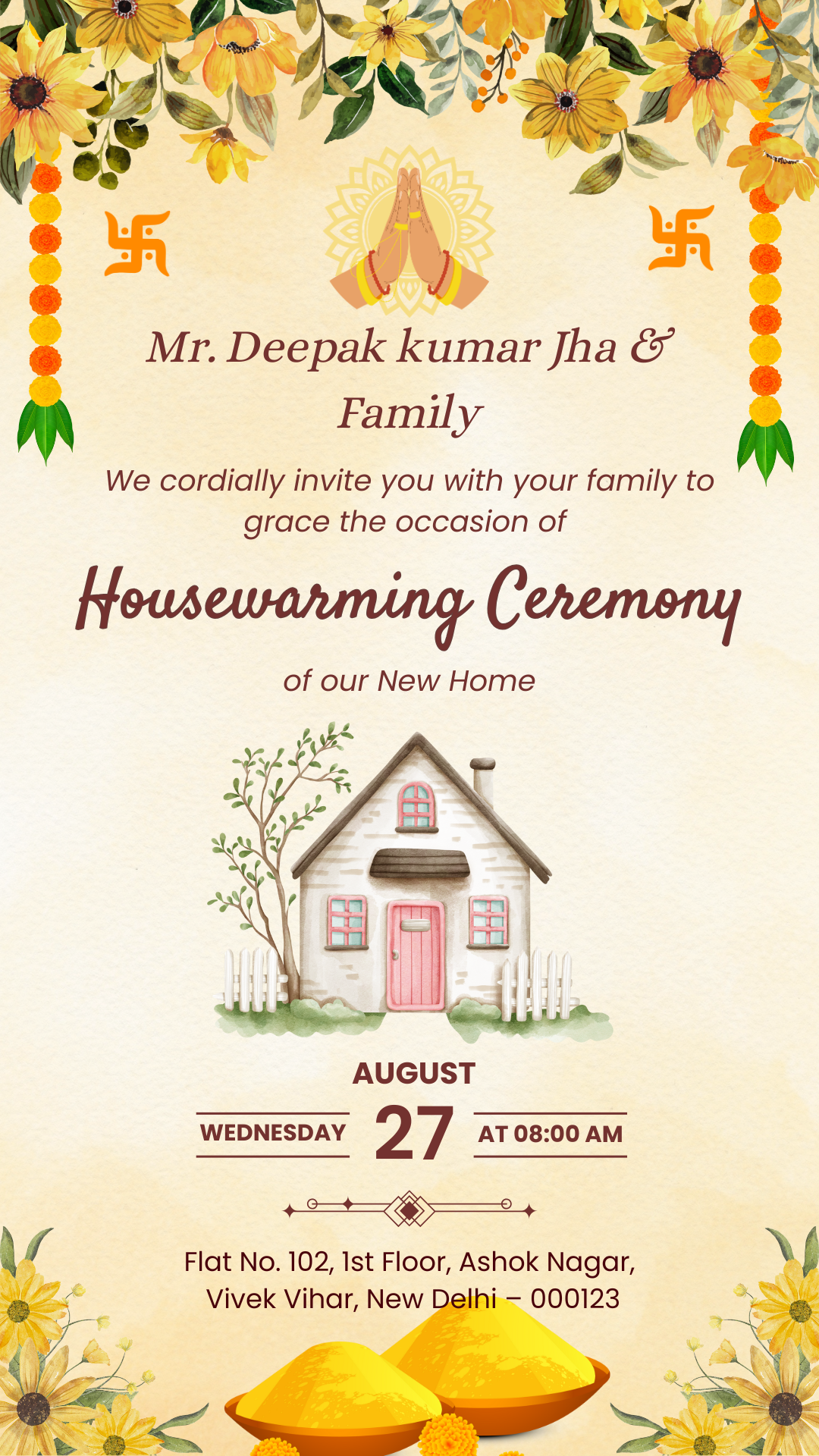 House warming invitation