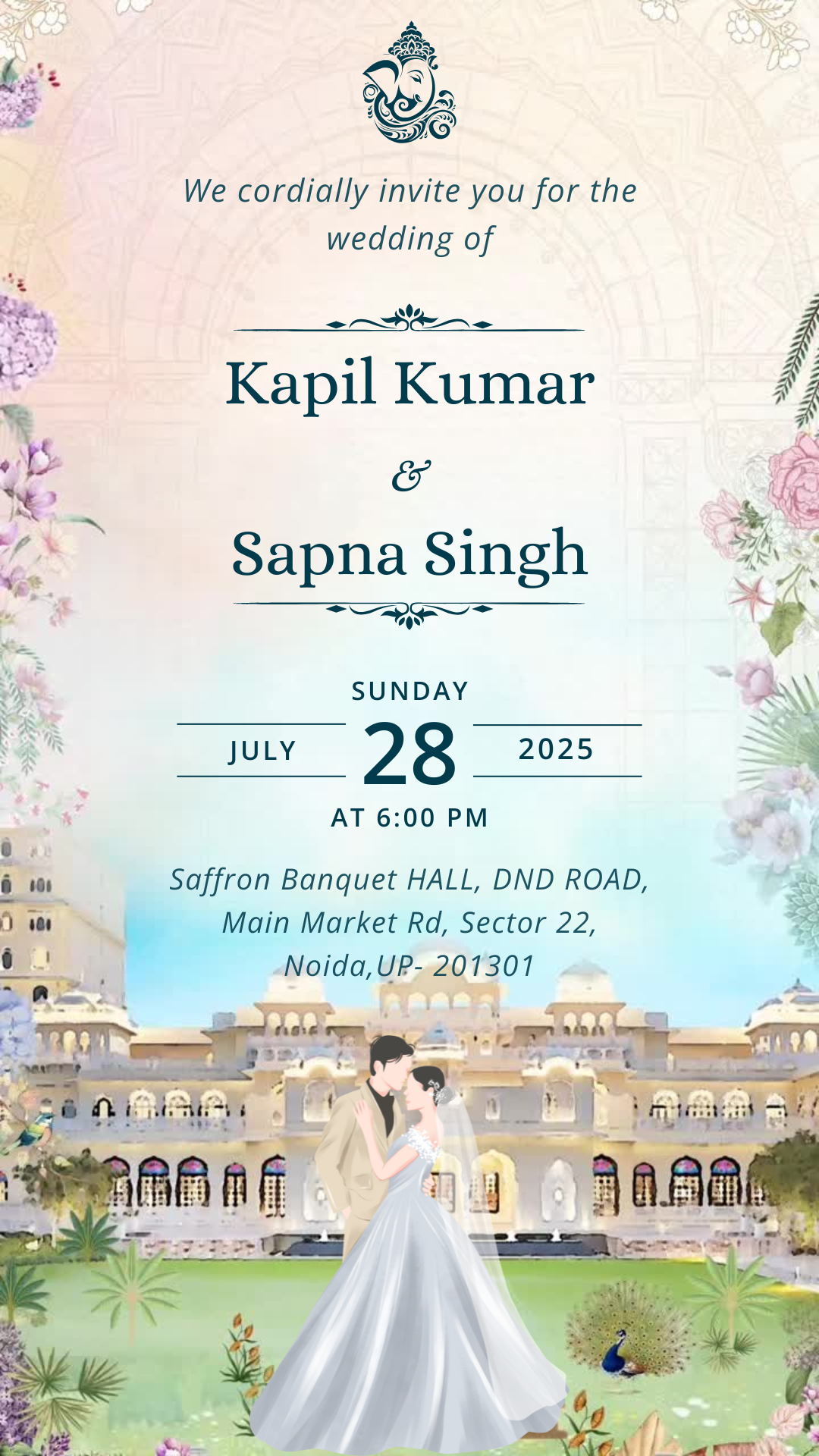 Modern Wedding E-Invite