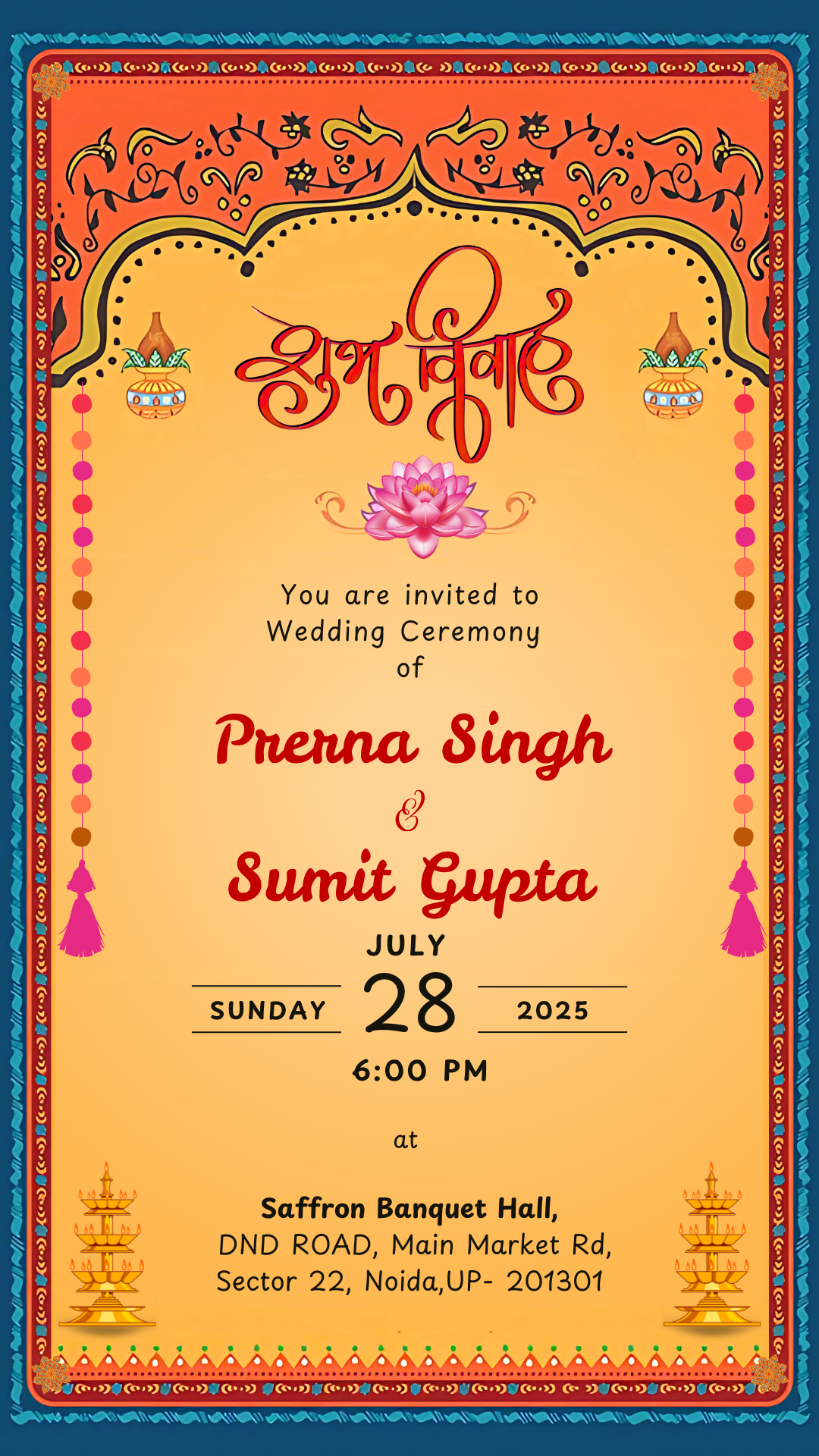 Creative Wedding Invitation Template