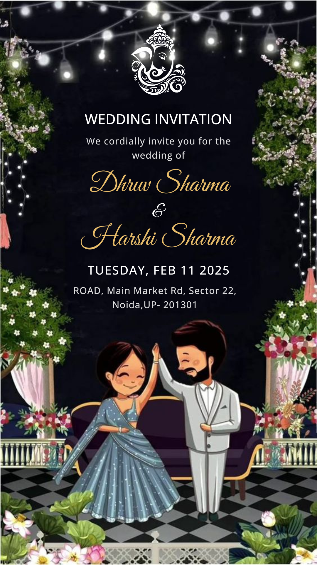 Modern Minimalist Wedding Invitation — Digital Download