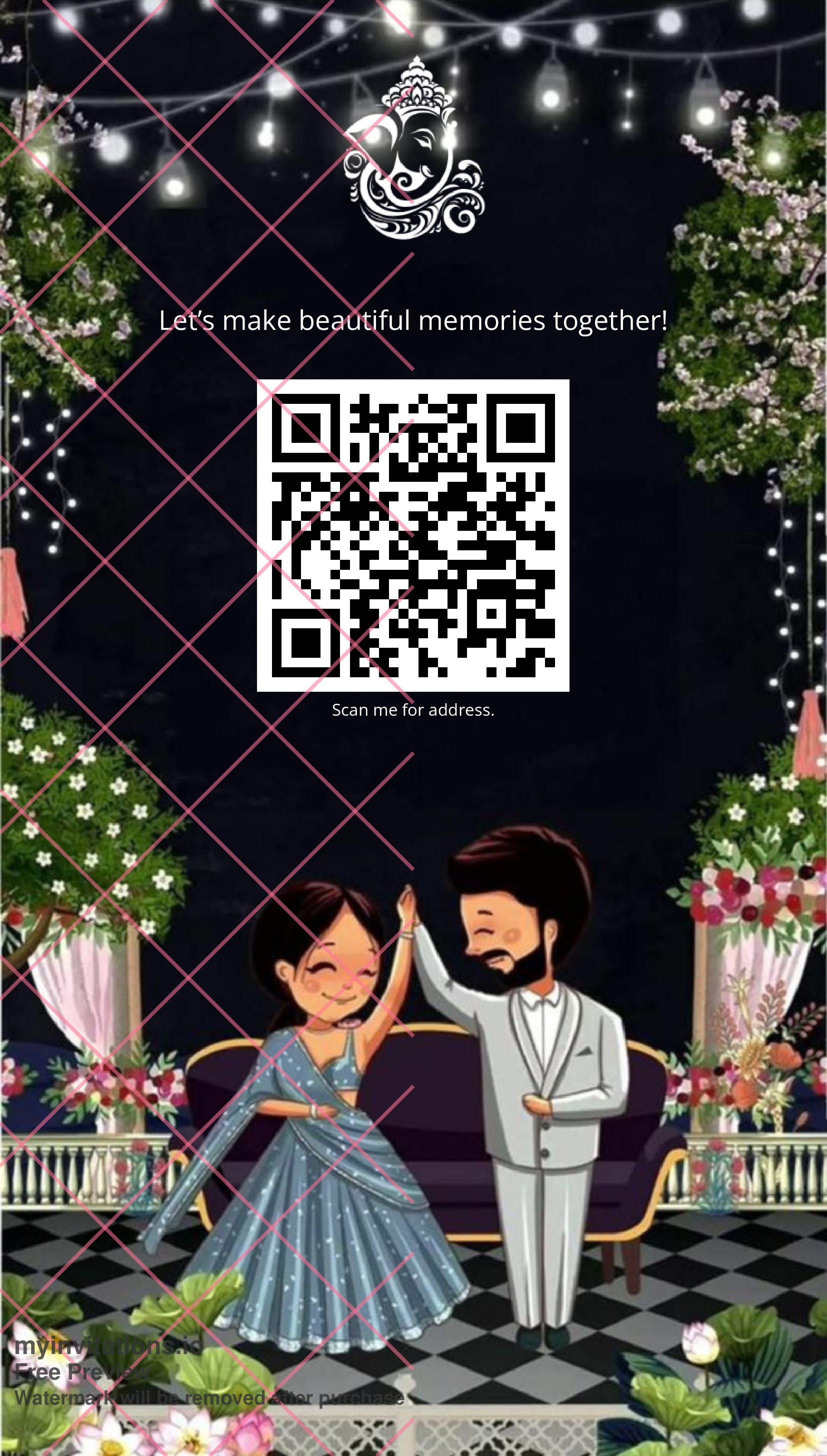 Modern Minimalist Wedding Invitation — Digital Download