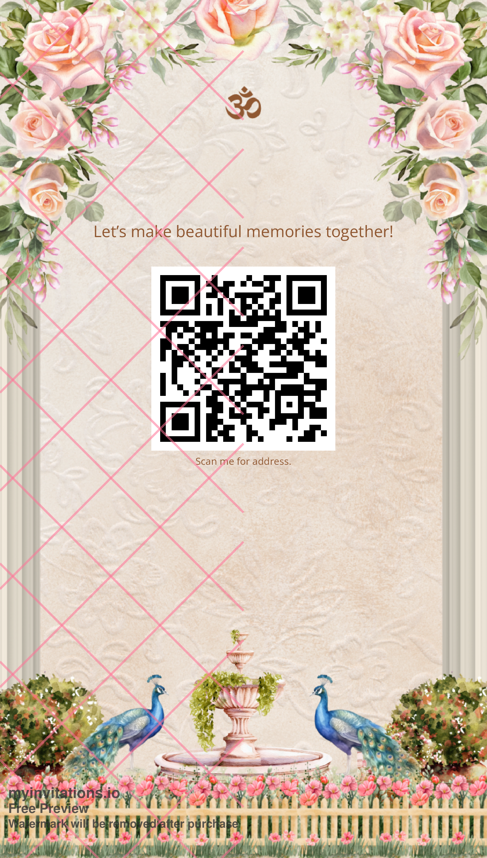 Stylish One Page Wedding Card — Digital E-Invite Download