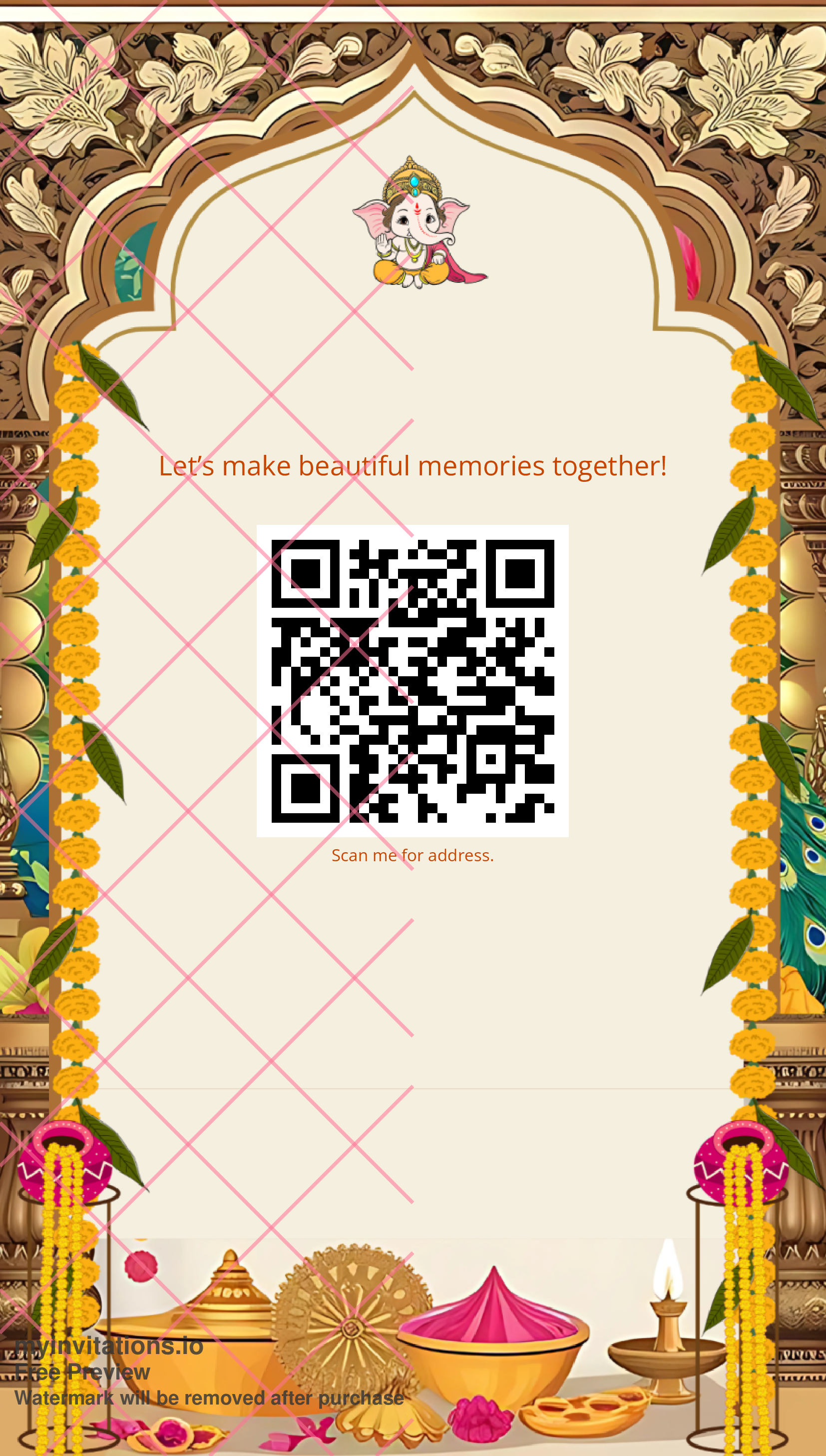 Wedding Invitation With QR