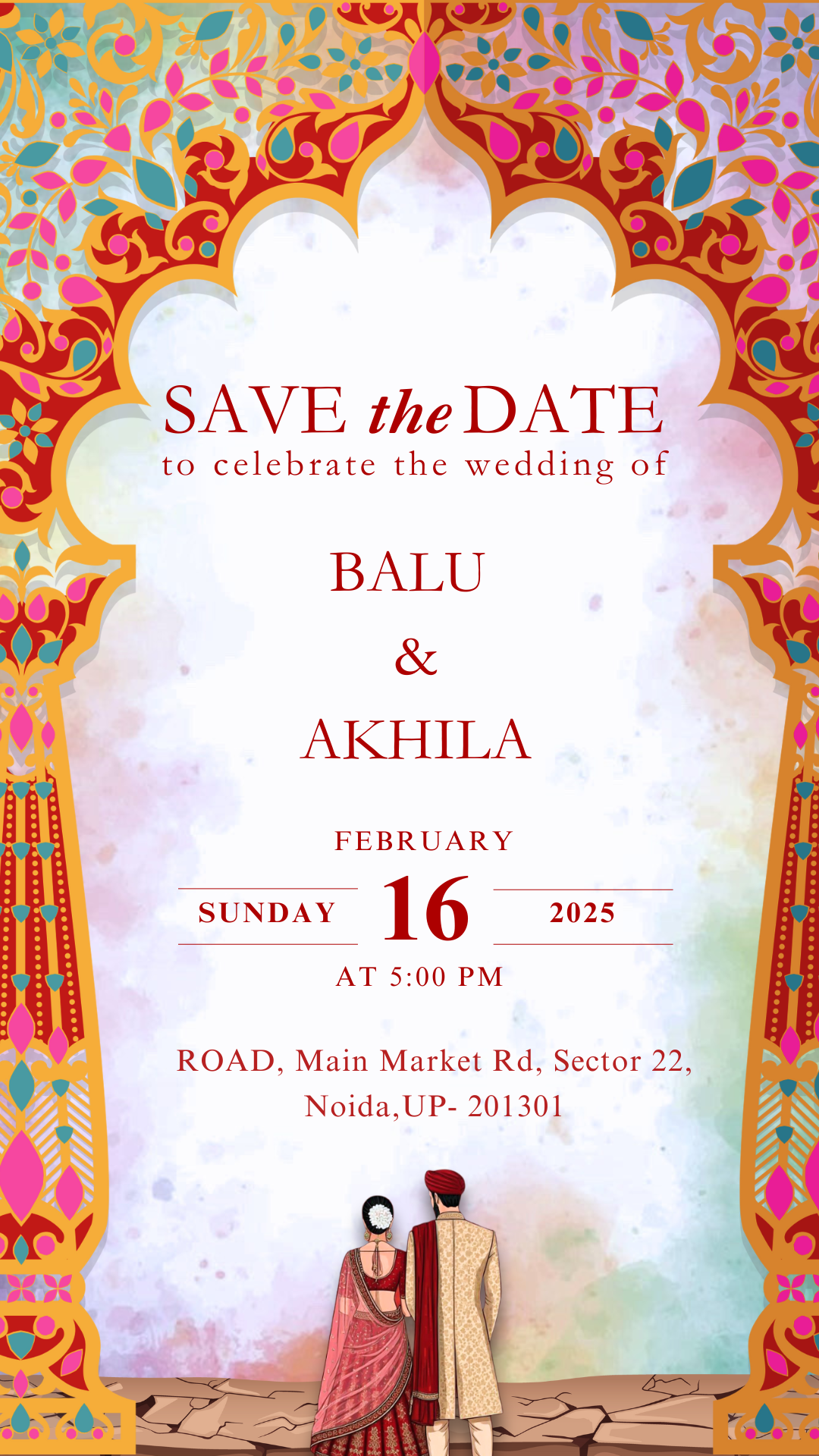 Modern Two Page Wedding E-Invite