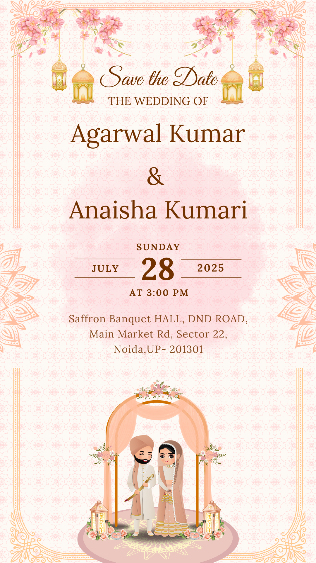 Elegant Wedding Invitation Card