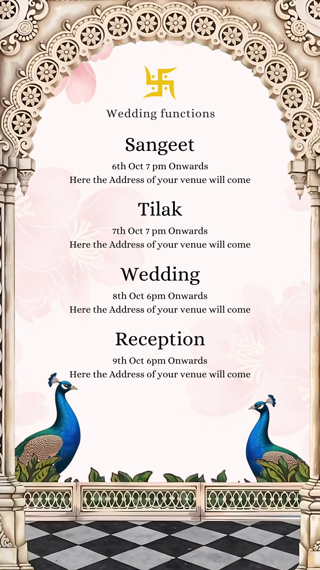 Premium Wedding Invitation Template — Editable Digital E-Card