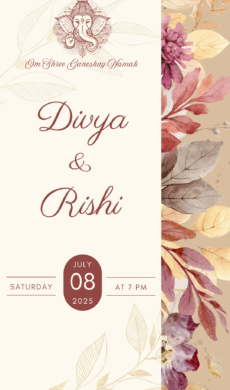 Ganesha wedding invitation