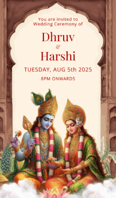 Hindu wedding invitation