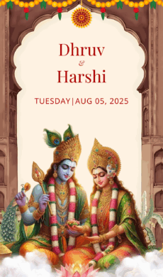Hindu wedding invitation