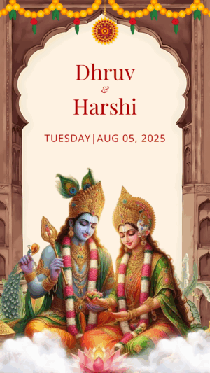 Hindu wedding invitation