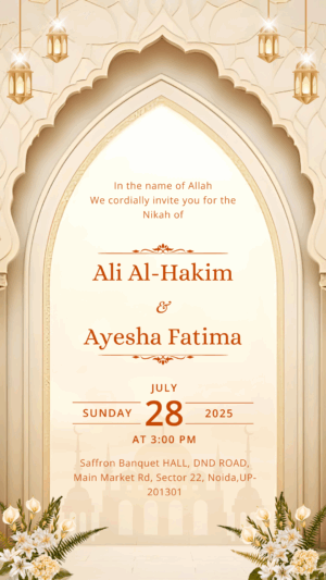 Wedding invitation one page