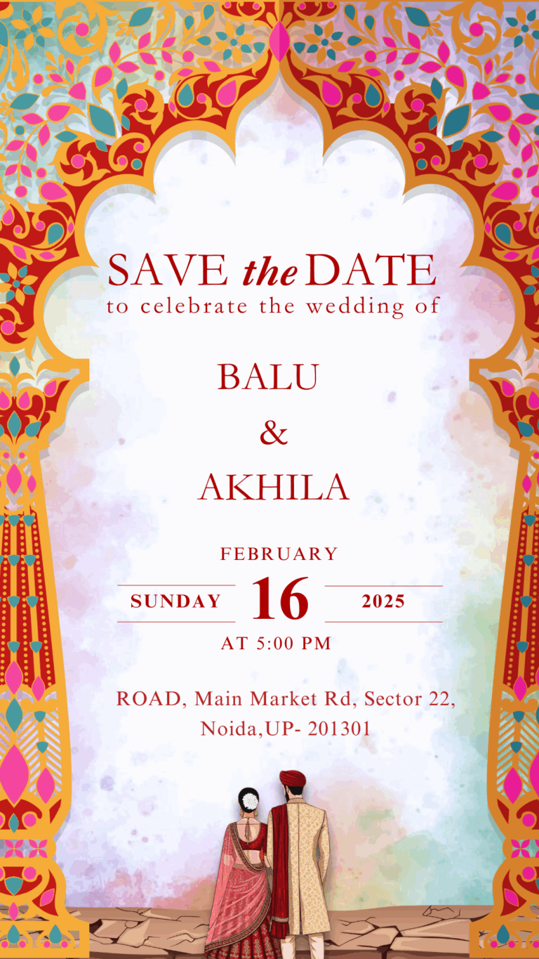 Modern Two Page Wedding E-Invite