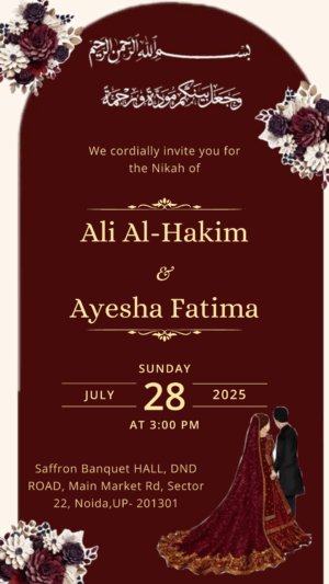 Wedding invitation