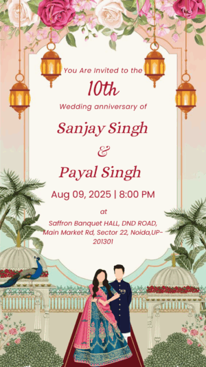 Anniversary invitation one page
