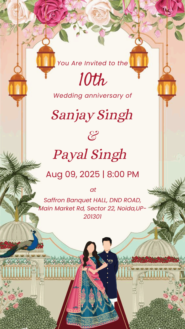 Anniversary invitation two page
