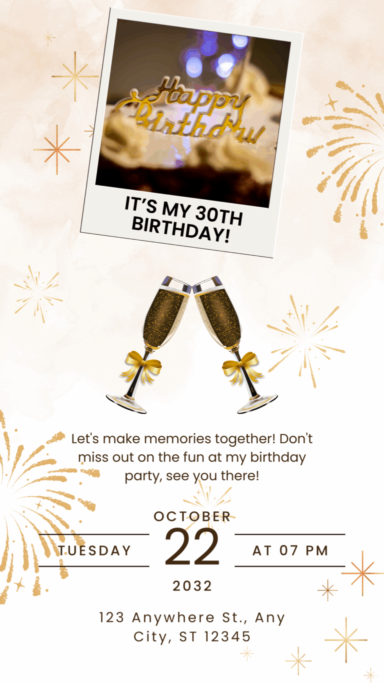 Birthday Invitation Template