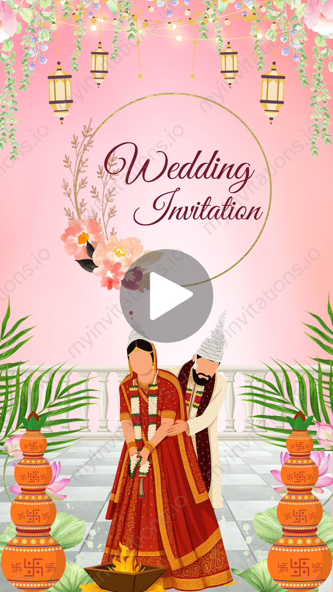 Royal Bengali English Wedding Video Invitation