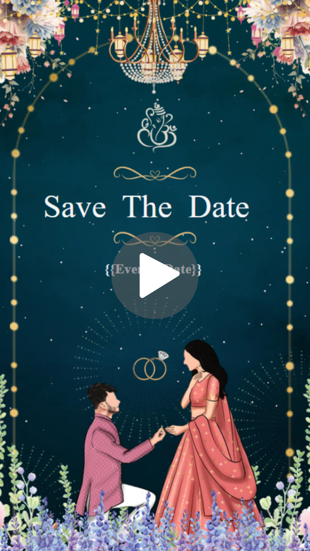 Modern Proposal Hindu Engagement Invitation Video
