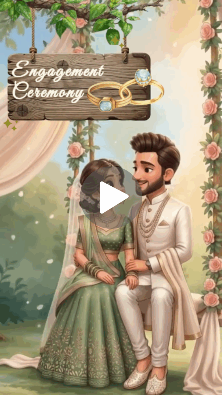 Charming Floral Couple