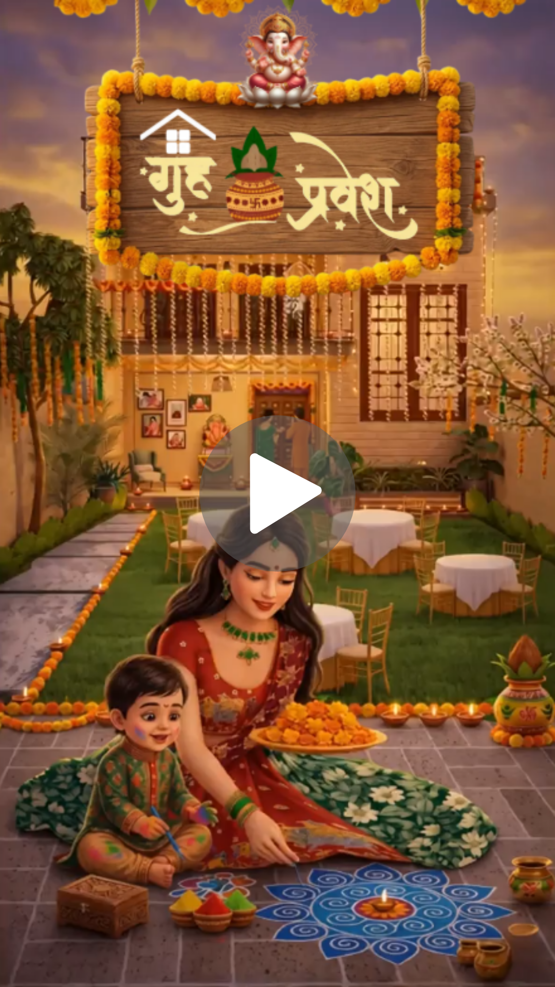 Griha Pravesh Invitation Video
