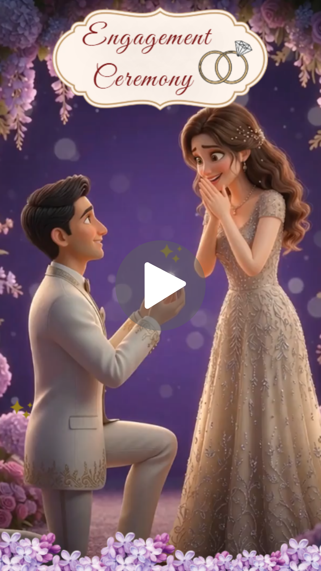 Romantic Engagement Ceremony Invitation Video