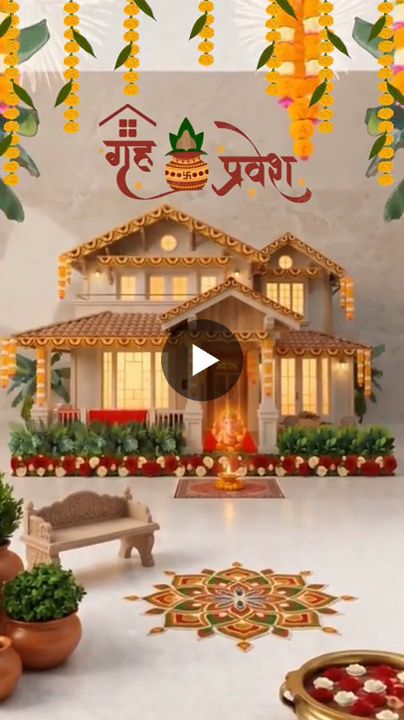 Serene Griha Pravesh Invitation Video