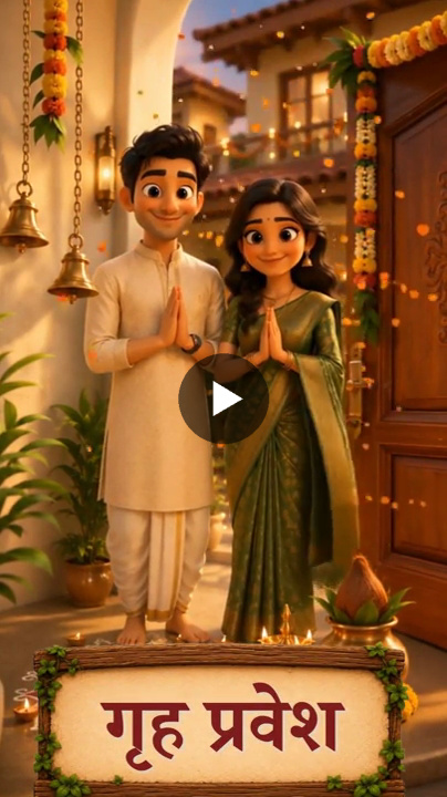 Warm Blessings Griha Pravesh Invitation Video