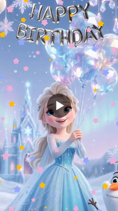 Enchanting Frozen Queen Birthday Invitation