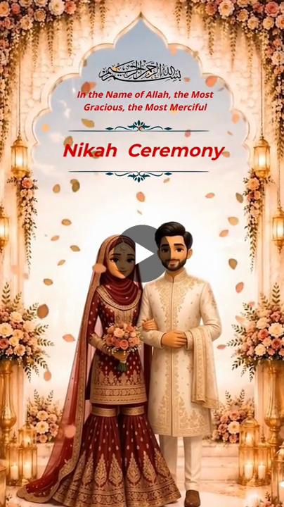 Elegant Mughal Arch Wedding Video Invitation