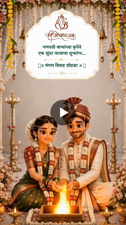 Elegant Marathi Wedding Video Invitation