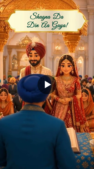 Vibrant Punjabi Wedding Invitation
