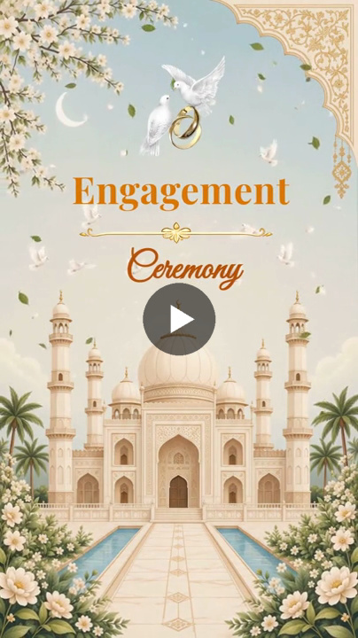Majestic Taj Muslim Engagement Invitation Video