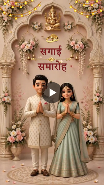Elegant Ganesh Sagai Ceremony Invitation Video