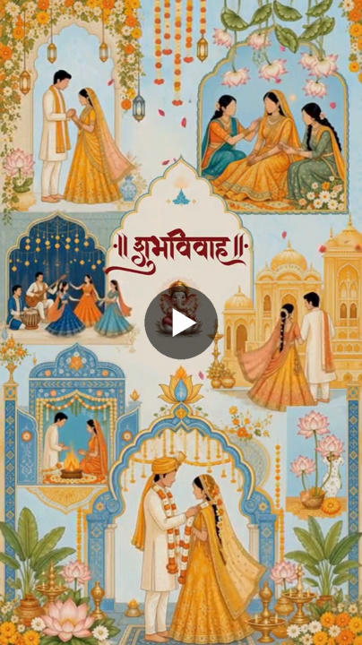 Shubh Vivah Royal Heritage Hindi Wedding Invitation