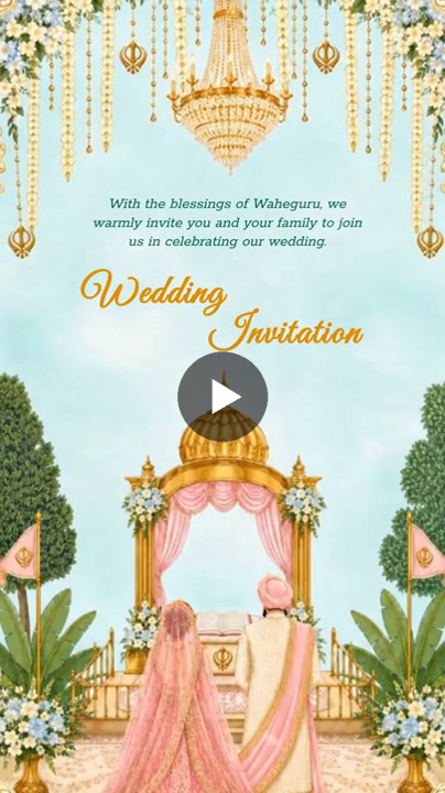 Punjabi Wedding Invitation Video