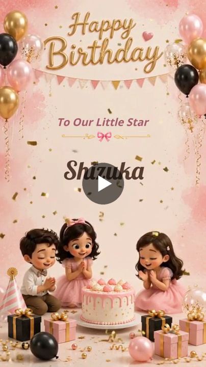 Charming Celebration Birthday Invitation Video