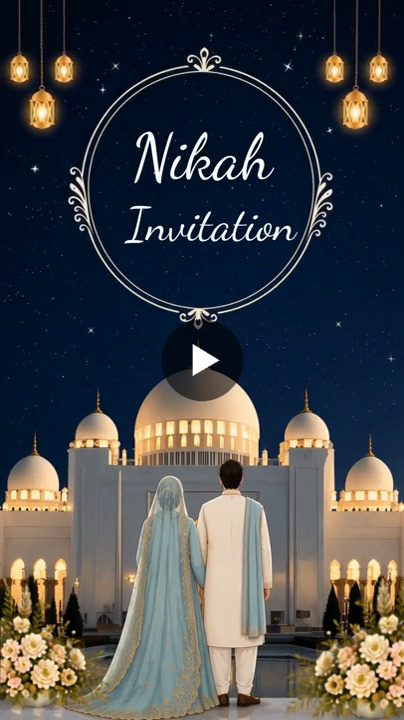 Majestic Palace Nikah Wedding Invitation